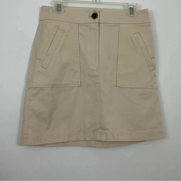 Ann Taylor Factory‎ Petite Khaki A Line Skirt Size 8P - Picture 1 of 6